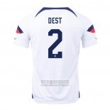 Camiseta De Futbol Estados Unidos Jugador Dest Primera 2022