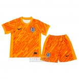 Camiseta De Futbol Inglaterra Portero Nino 2024 Naranja