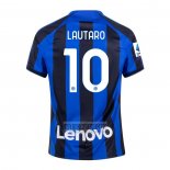 Camiseta De Futbol Inter Milan Jugador Lautaro Primera 2022-2023