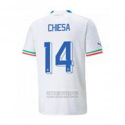 Camiseta De Futbol Italia Jugador Chiesa Segunda 2022