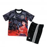 Camiseta De Futbol Japon Anime Nino 2025-2026 Negro