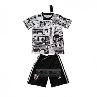 Camiseta De Futbol Japon Anime Nino 2024-2025 Gris