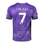 Camiseta De Futbol Liverpool Jugador Luis Diaz Tercera 2023-2024