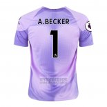 Camiseta De Futbol Liverpool Portero Jugador A.Becker Primera 2022-2023