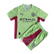 Camiseta De Futbol Manchester City Portero Nino 2023-2024 Verde