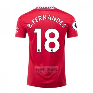 Camiseta De Futbol Manchester United Jugador B.Fernandes Primera 2022-2023