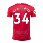 Camiseta De Futbol Manchester United Jugador Van De Beek Primera 2022-2023