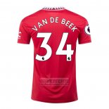 Camiseta De Futbol Manchester United Jugador Van De Beek Primera 2022-2023