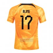 Camiseta De Futbol Paises Bajos Jugador Blind Primera 2022