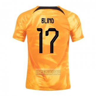 Camiseta De Futbol Paises Bajos Jugador Blind Primera 2022