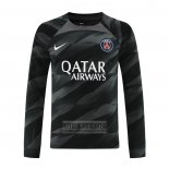 Camiseta De Futbol Paris Saint-Germain Portero Manga Larga 2023-2024 Negro