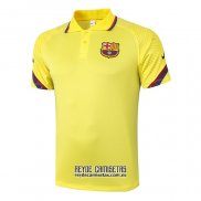 Camiseta De Futbol Polo del Barcelona 2020-2021 Amarillo