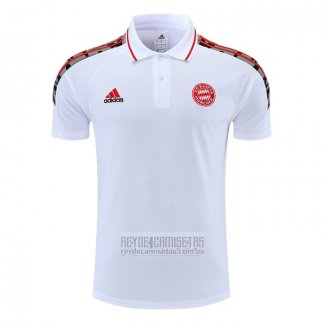 Camiseta De Futbol Polo del Bayern Munich 2022-2023 Blanco