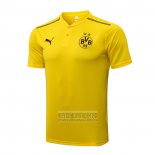 Camiseta De Futbol Polo del Borussia Dortmund 2021-2022 Amarillo