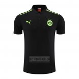 Camiseta De Futbol Polo del Borussia Dortmund 2022-2023 Negro