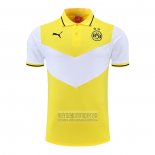 Camiseta De Futbol Polo del Borussia Dortmund 2022-2023 Amarillo y Blanco