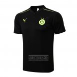 Camiseta De Futbol Polo del Borussia Dortmund 2022-2023 Negro