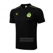 Camiseta De Futbol Polo del Borussia Dortmund 2022-2023 Negro