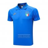 Camiseta De Futbol Polo del Italia 2023-2024 Azul
