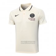 Camiseta De Futbol Polo del Paris Saint-Germain 2023-2024 Albaricoque