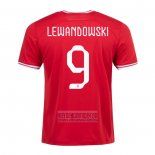 Camiseta De Futbol Polonia Jugador Lewandowski Segunda 2022