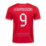 Camiseta De Futbol Polonia Jugador Lewandowski Segunda 2022