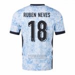 Camiseta De Futbol Portugal Jugador Ruben Neves Segunda 2024