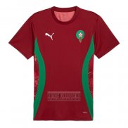 Camiseta De Futbol Pre Partido del Marruecos 2024 Rojo
