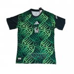 Camiseta De Futbol Pre Partido del Mexico 2026 Verde Negro