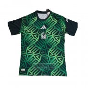 Camiseta De Futbol Pre Partido del Mexico 2026 Verde Negro
