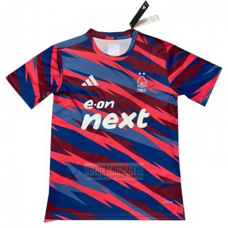 Camiseta De Futbol Pre Partido del Nottingham Forest 2024 Rojo Azul