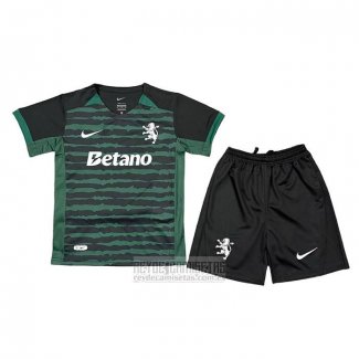 Camiseta De Futbol Sporting Special Nino 2025-2026 Verde Negro