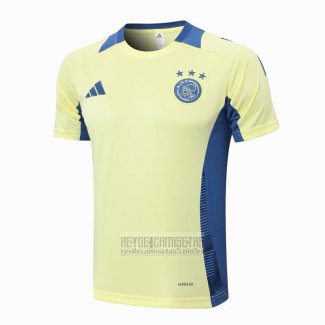 Camiseta De Futbol de Entrenamiento Ajax 2024-2025 Amarillo