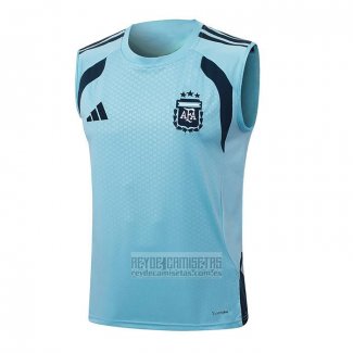 Camiseta De Futbol de Entrenamiento Argentina Sin Mangas 2025-2026 Azul