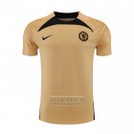 Camiseta De Futbol de Entrenamiento Chelsea 2022-2023 Oro