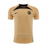 Camiseta De Futbol de Entrenamiento Chelsea 2022-2023 Oro