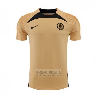 Camiseta De Futbol de Entrenamiento Chelsea 2022-2023 Oro