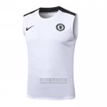 Camiseta De Futbol de Entrenamiento Chelsea Sin Mangas 2025-2026 Blanco