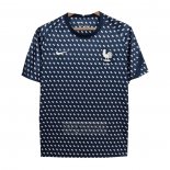 Camiseta De Futbol de Entrenamiento Francia 2022 Azul Oscuro