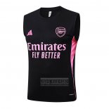 Camiseta De Futbol de Entrenamiento Inter Miami Sin Mangas 2025-2026 Negro Rosa