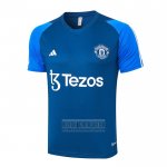 Camiseta De Futbol de Entrenamiento Manchester United 2023-2024 Azul