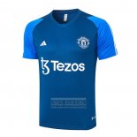 Camiseta De Futbol de Entrenamiento Manchester United 2023-2024 Azul