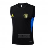 Camiseta De Futbol de Entrenamiento Manchester United Sin Mangas 2025-2026 Negro