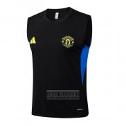 Camiseta De Futbol de Entrenamiento Manchester United Sin Mangas 2025-2026 Negro