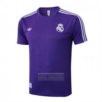 Camiseta De Futbol de Entrenamiento Real Madrid 2025-2026 Purpura