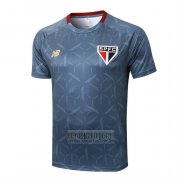 Camiseta De Futbol de Entrenamiento Sao Paulo 2025-2026 Azul Gris
