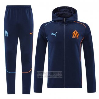 Chandal con Capucha del Olympique Marsella 2024-2025 Azul