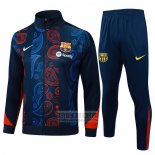 Chandal de Chaqueta del Barcelona 2024-2025 Rojo y Azul