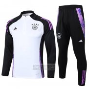 Chandal de Sudadera del Alemania Nino 2024-2025 Blanco