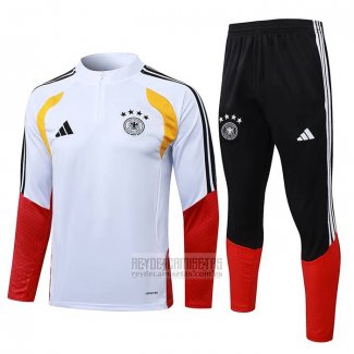 Chandal de Sudadera del Alemania Nino 2025-2026 Blanco Rojo